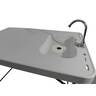 Old Cedar Outfitters 2 Man Cleaning Station with Folding Faucet - Stainless Steel Legs - Grey 48 x 30 x 37.2 in