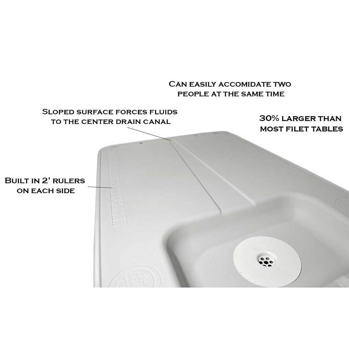 Old Cedar Outfitters 2 Man Cleaning Station with Folding Faucet - Stainless Steel Legs - Grey 48 x 30 x 37.2 in Old Cedar Outfitters 2 Man Cleaning Station with Folding Faucet - Stainless Steel Legs - Grey 48 x 30 x 37.2 in