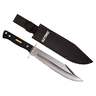 Old Timer Bowie Fixed Blade Knife - Stainless Steel/Brown