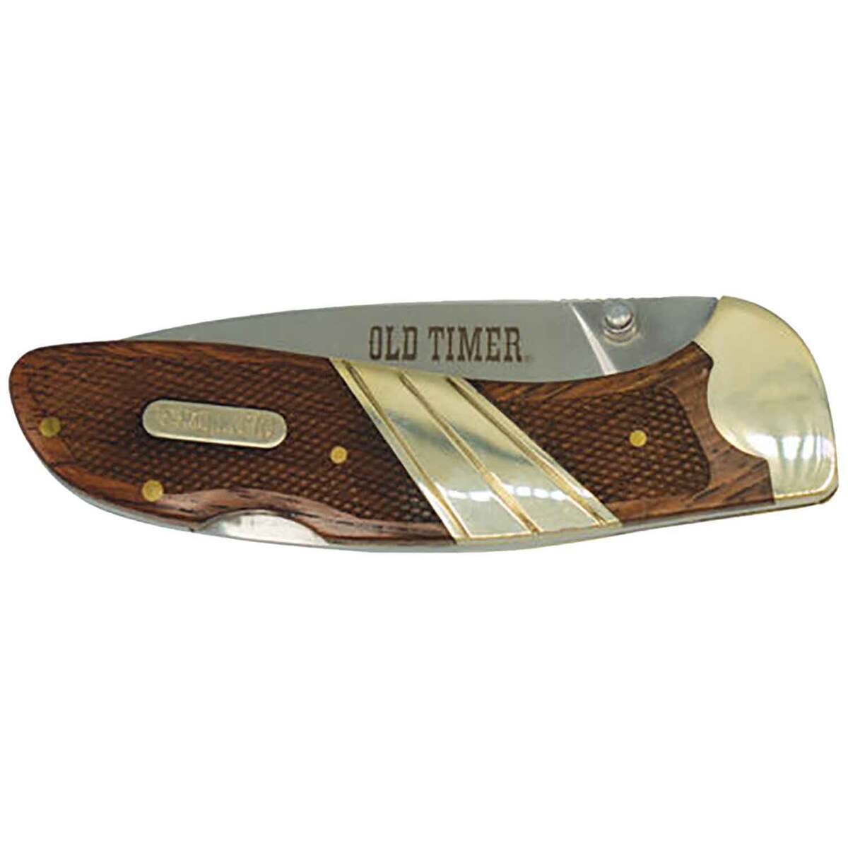 Old Timer Medium Lockback Clip 2.89 inch Folding Knife - Wood Old Timer Medium Lockback Clip 2.89 inch Folding Knife - Wood