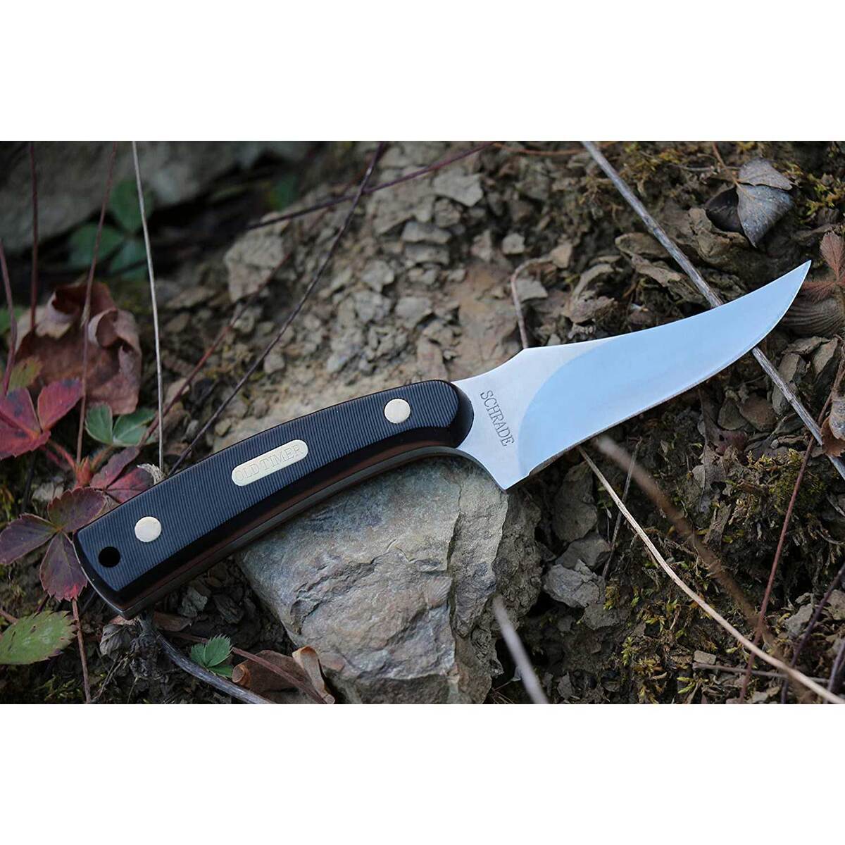 Old Timer Sharpfinger 3.3 inch Fixed Blade Knife - Black Old Timer Sharpfinger 3.3 inch Fixed Blade Knife - Black