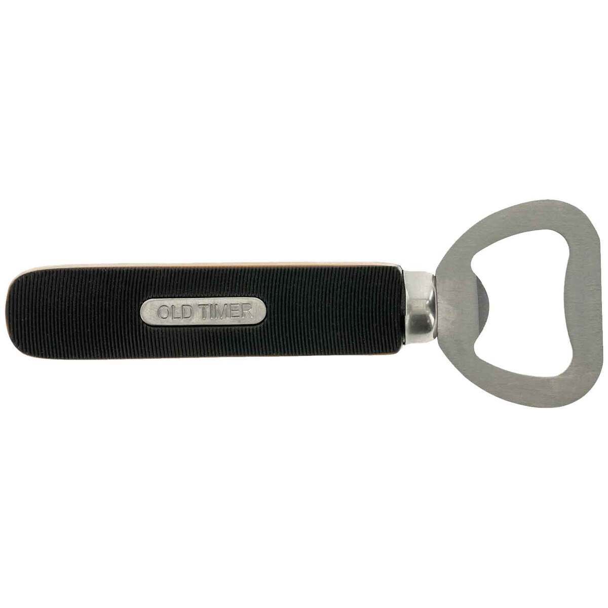 Old Timer Trapper Pocket Knife and Bottle Opener Set - Black Old Timer Trapper Pocket Knife and Bottle Opener Set - Black