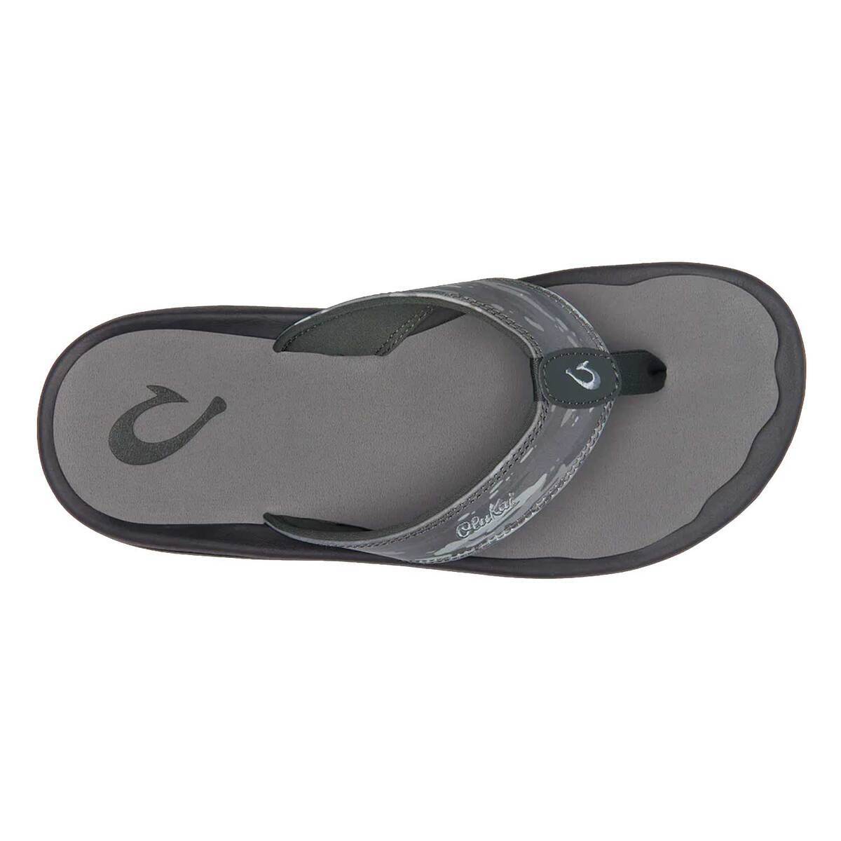 OluKai Men's ‘Ohana Pa‘i Flip Flops - Pavement/Wai Camo - Size 8 - Pavement/Wai Camo 8 OluKai Men's ‘Ohana Pa‘i Flip Flops - Pavement/Wai Camo - Size 8 - Pavement/Wai Camo 8