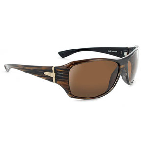 ONE Athena Polarized Sunglasses - Shiny Driftwood Demi/Brown