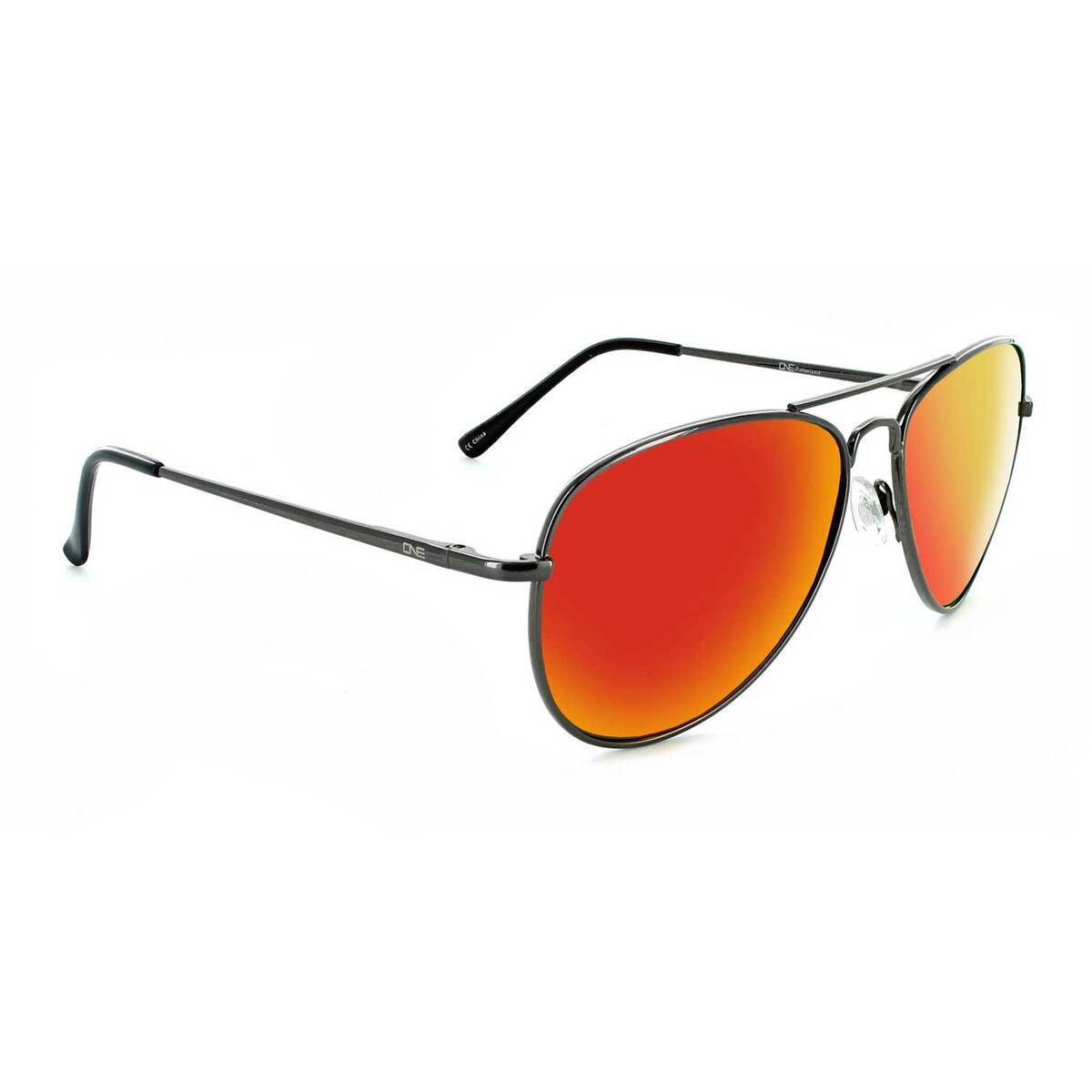 ONE Estrada Polarized Sunglasses - Gunmetal/Red Smoke - Adult ONE Estrada Polarized Sunglasses - Gunmetal/Red Smoke - Adult