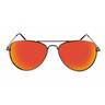 ONE Estrada Polarized Sunglasses - Gunmetal/Red Smoke - Adult