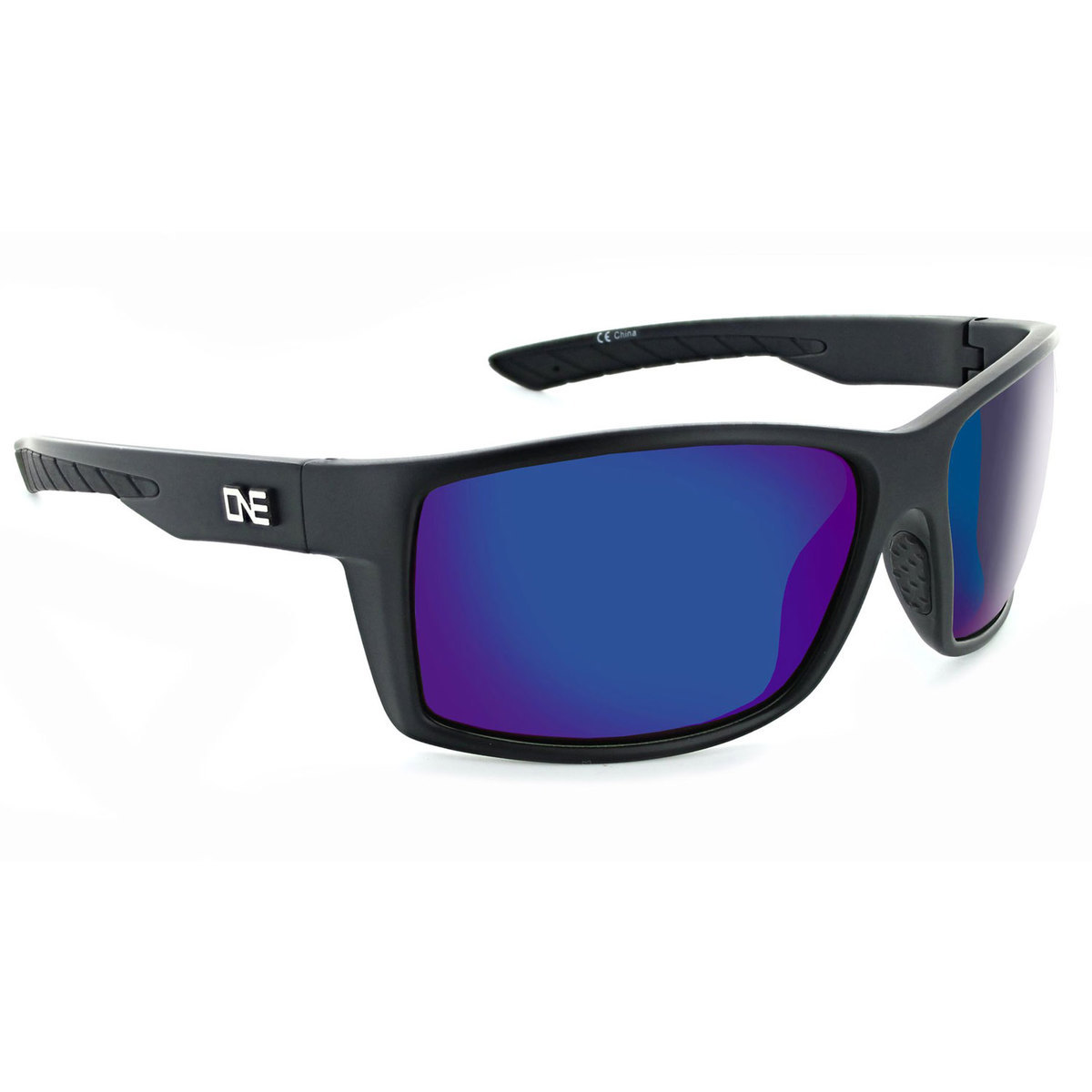 ONE Fathom Polarized Sunglasses - Matte Black/Blue - Adult ONE Fathom Polarized Sunglasses - Matte Black/Blue - Adult