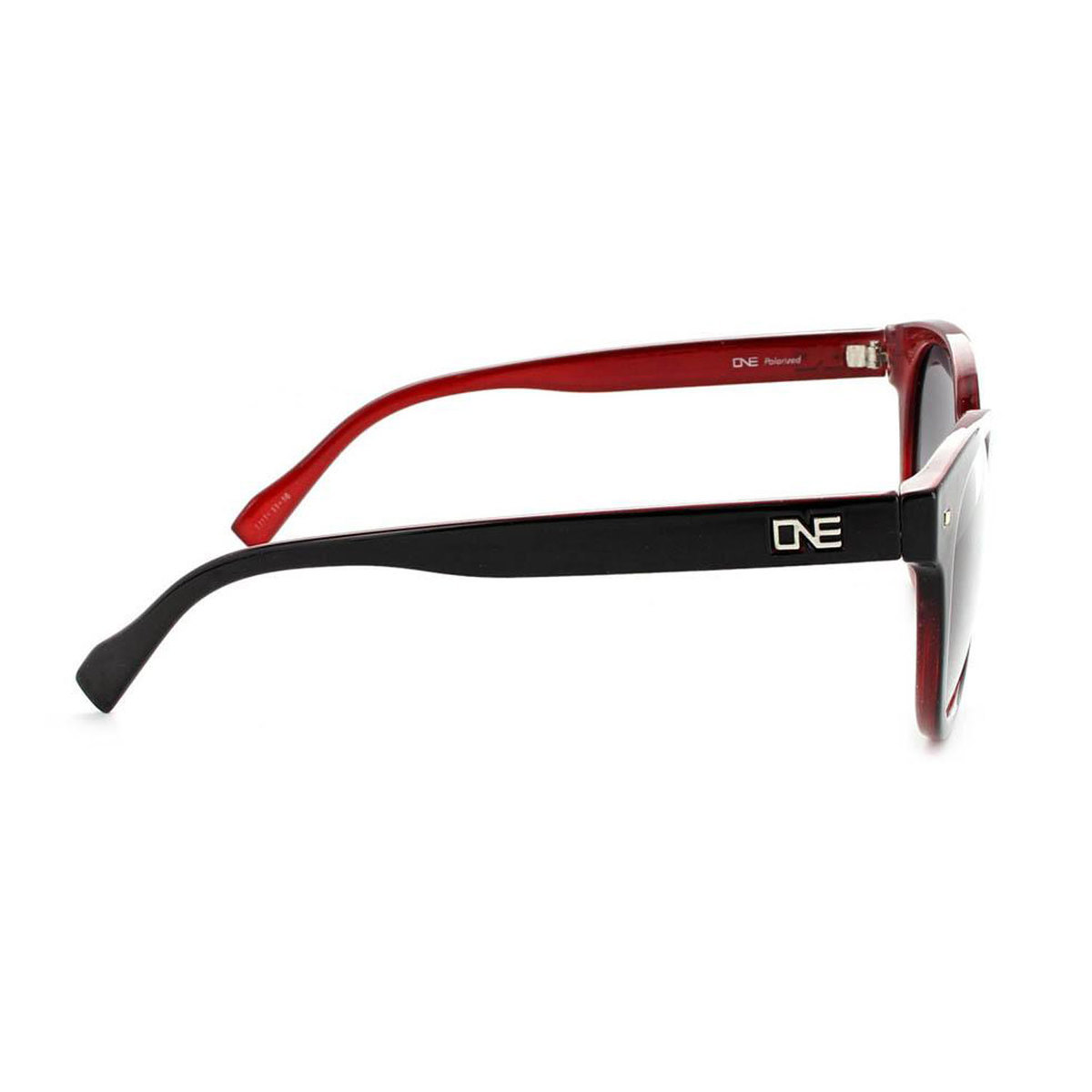 ONE Hotplate Polarized Sunglasses - Shiny Black Red/Smoke - Adult ONE Hotplate Polarized Sunglasses - Shiny Black Red/Smoke - Adult
