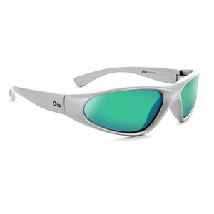 ONE Kids Skimmer Polarized Sunglasses - Metallic Silver/Green