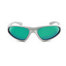 ONE Kids Skimmer Polarized Sunglasses - Metallic Silver/Green - Youth