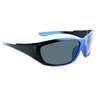 ONE Cowlick Polarized Sunglasses - Black and Blue/Smoke - Youth