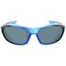 ONE Cowlick Polarized Sunglasses - Black and Blue/Smoke - Youth