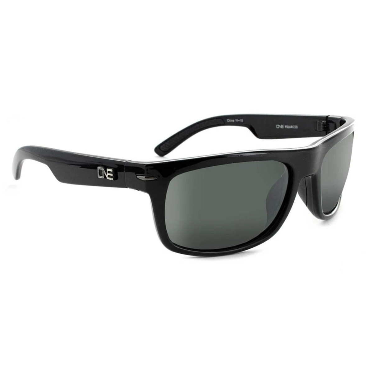 ONE Timberline Polarized Sunglasses - Shiny Black/Gray - Adult ONE Timberline Polarized Sunglasses - Shiny Black/Gray - Adult