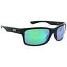 ONE Watchdog Polarized Sunglasses - Matte Black with Black Rubber/Smoke with Green Mirror - Adult