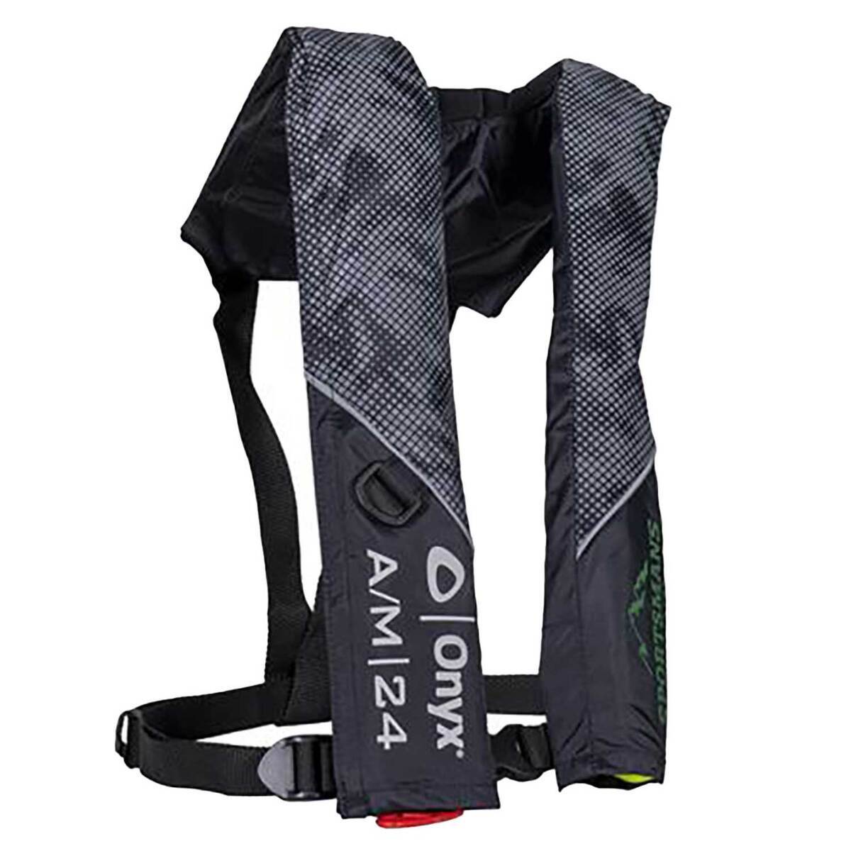 Onyx Sportsman's Exclusive A/M-24 Automatic/Manual Inflatable Life Jacket - Black - Black One Size Onyx Sportsman's Exclusive A/M-24 Automatic/Manual Inflatable Life Jacket - Black - Black One Size