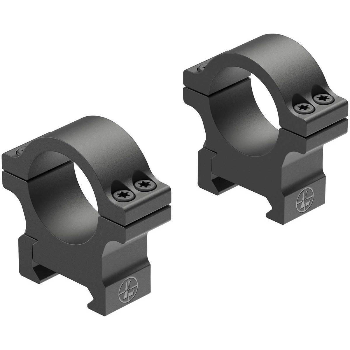 Leupold Open Range Cross-Slot Rings 1in Medium - Matte Black - Black Leupold Open Range Cross-Slot Rings 1in Medium - Matte Black - Black