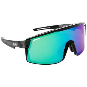 Optic Nerve FixieMAX Mirrored Polarized Sunglasses - Crystal Grey/Green/Smoke