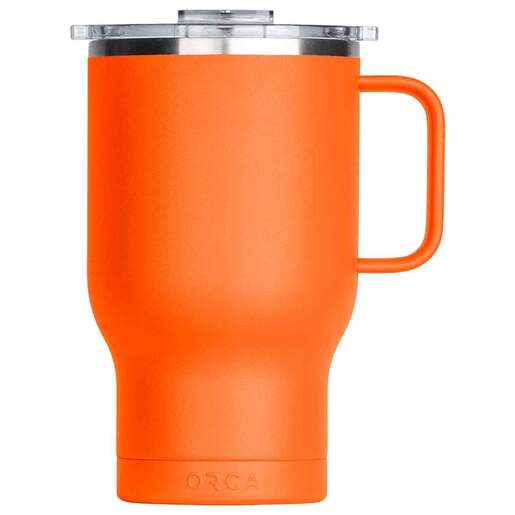ORCA Traveler 24oz Mug with Flip Top Lid - Blaze Orange - Orca