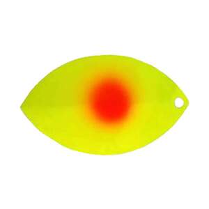 Oregon Tackle Mag Willow Blade Lure Component – Chartreuse Red Dot, #7