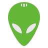 Origin Tactical Alien Face Steel Target - Green