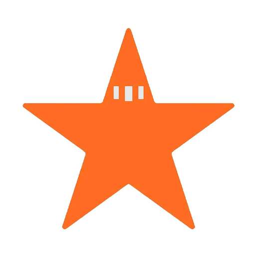 Origin Tactical Star Silhouette Steel Target - Orange