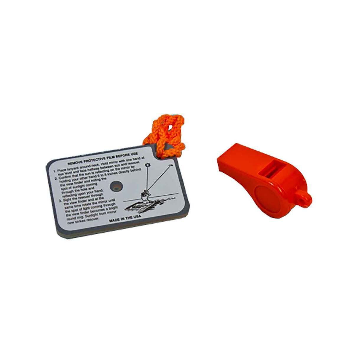 Orion Whistle Mirror Kit Marine Accessory - Orange Orion Whistle Mirror Kit Marine Accessory - Orange