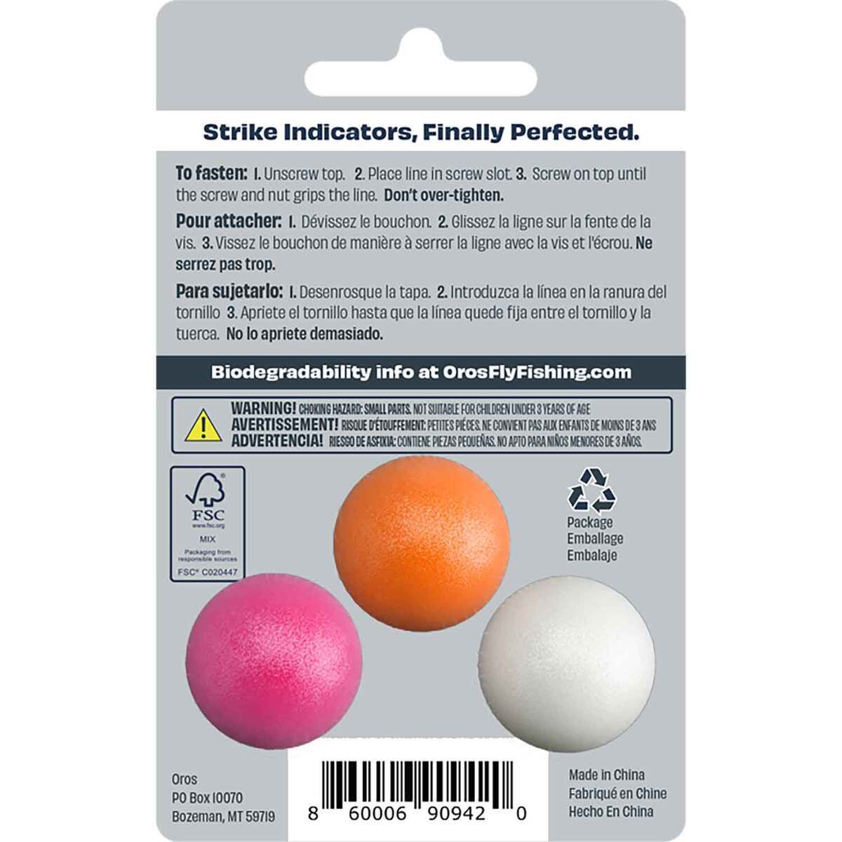 Oros Fly Fishing Screw-on Strike Indicator - 3 Pack Oros Fly Fishing Screw-on Strike Indicator - 3 Pack