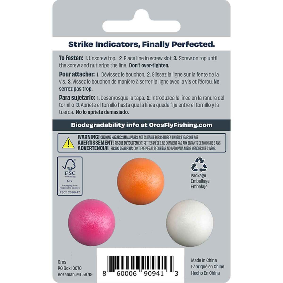 Oros Fly Fishing Screw-on Strike Indicator - 3 Pack Oros Fly Fishing Screw-on Strike Indicator - 3 Pack