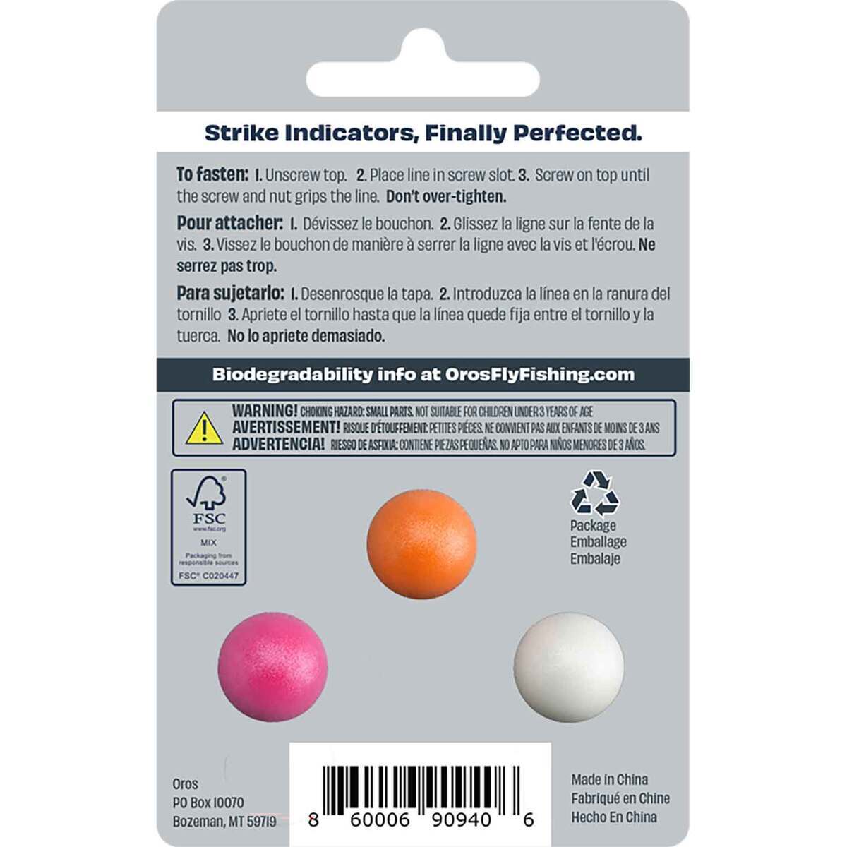 Oros Fly Fishing Screw-on Strike Indicator - 3 Pack Oros Fly Fishing Screw-on Strike Indicator - 3 Pack