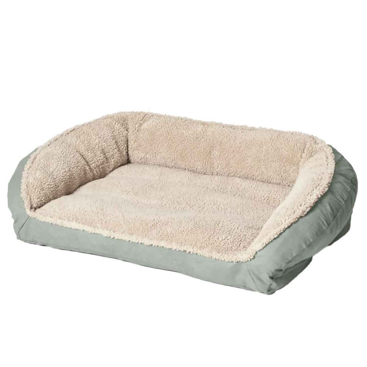 Orvis ComfortFill-Eco Bolster Fleece Dog Bed - Large Orvis ComfortFill-Eco Bolster Fleece Dog Bed - Large