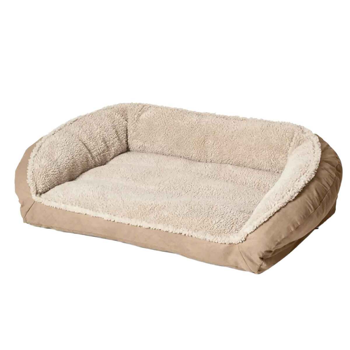 Orvis ComfortFill-Eco Bolster Fleece Dog Bed - X-Large Orvis ComfortFill-Eco Bolster Fleece Dog Bed - X-Large