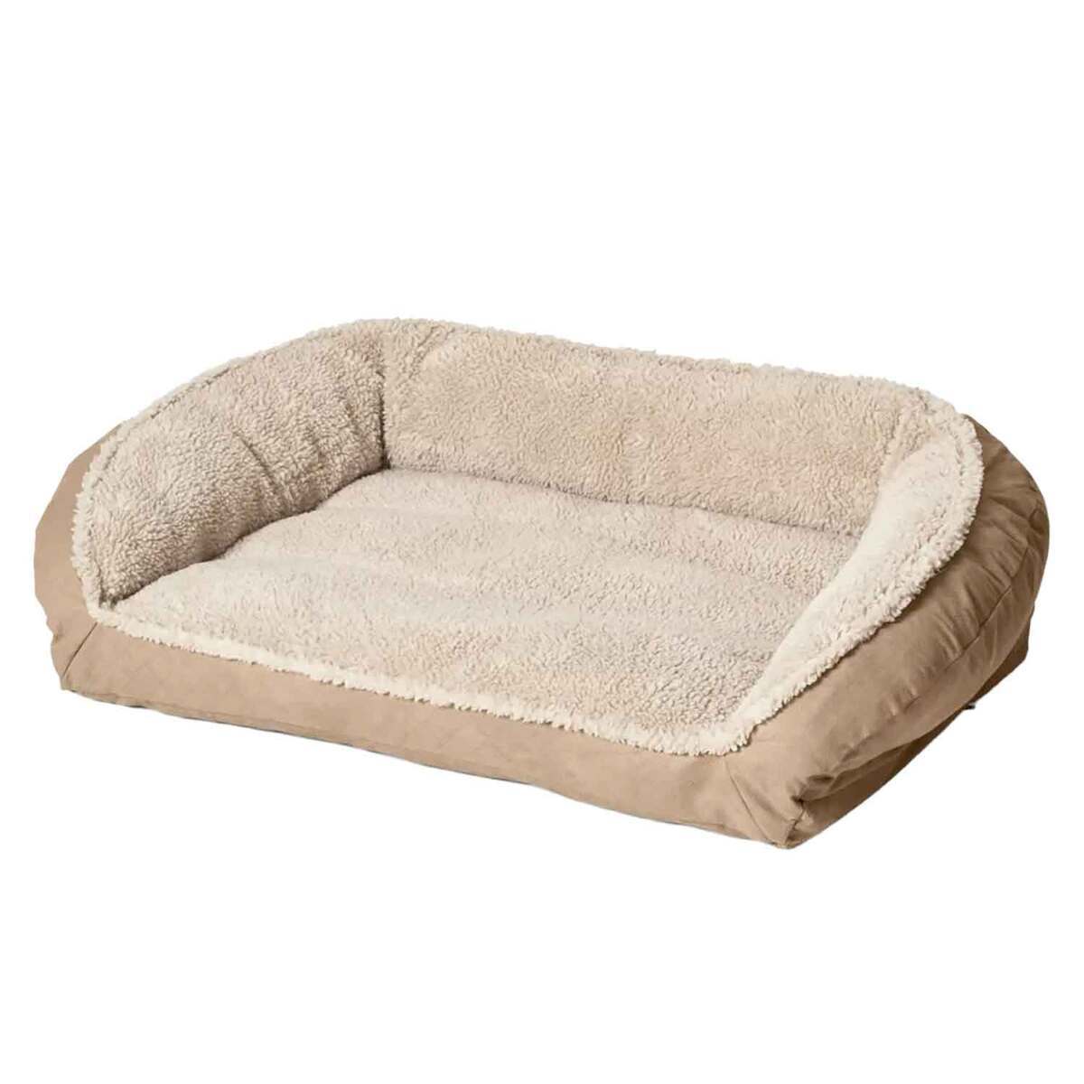 Orvis ComfortFill-Eco Bolster Fleece Dog Bed - Medium Orvis ComfortFill-Eco Bolster Fleece Dog Bed - Medium