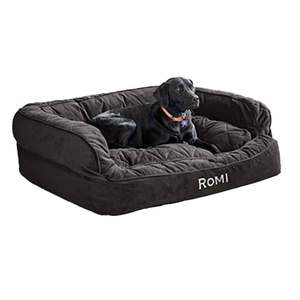 Orvis ComfortFill-Eco Couch Slate Dog Bed - 41½in x 31½in