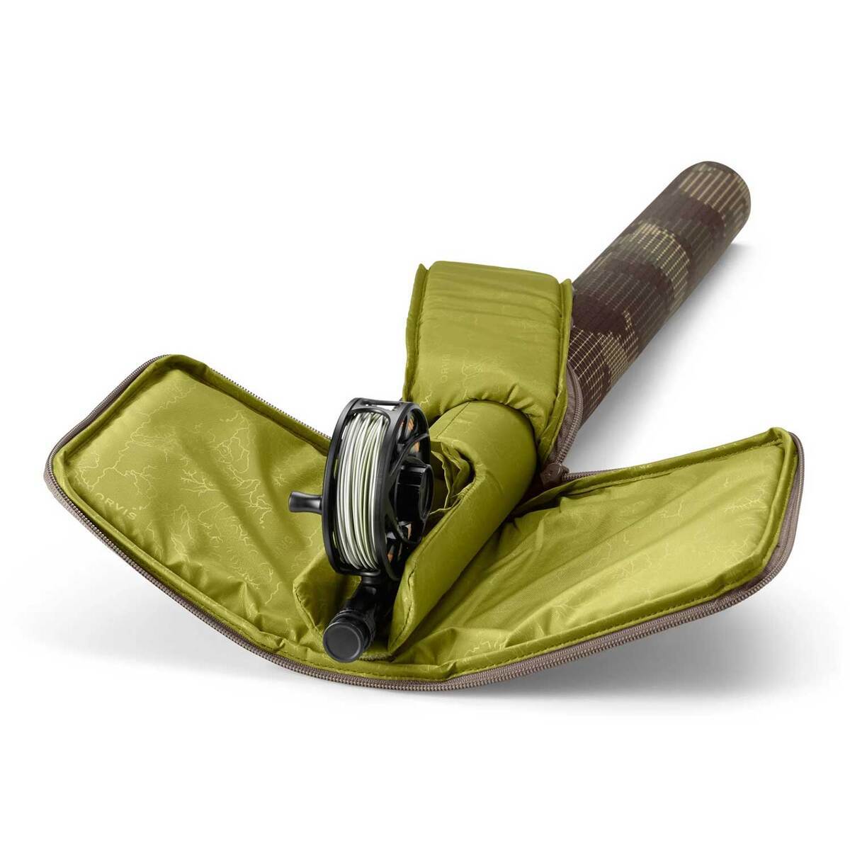 Fly Rod Case Protector Orvis Double 4pc 10ft Fly Fishing Rod and Reel Combo Case - Camo ...