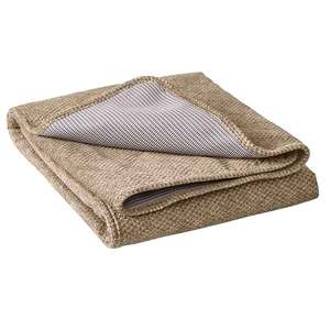 Orvis Grip-Tight Quilted Throw Brown Tweed Dog Blanket - 48in x 56in