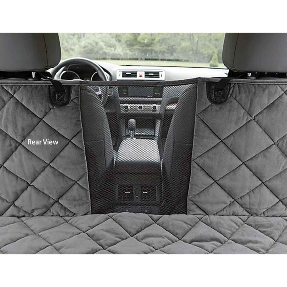 Orvis Grip-Tight Windowed Dog Hammock Gray Seat Protector - Sedan/SUV Large - Gray 66in x 51in Orvis Grip-Tight Windowed Dog Hammock Gray Seat Protector - Sedan/SUV Large - Gray 66in x 51in