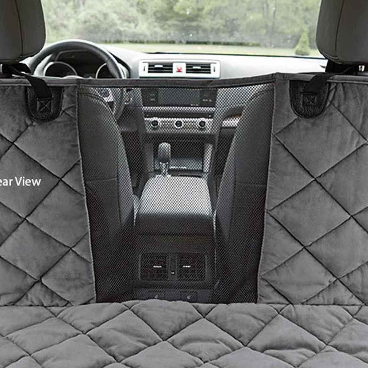 Orvis Grip-Tight Windowed Dog Hammock Gray Seat Protector - Sedan/SUV X-Large - Gray 66in x 62in Orvis Grip-Tight Windowed Dog Hammock Gray Seat Protector - Sedan/SUV X-Large - Gray 66in x 62in