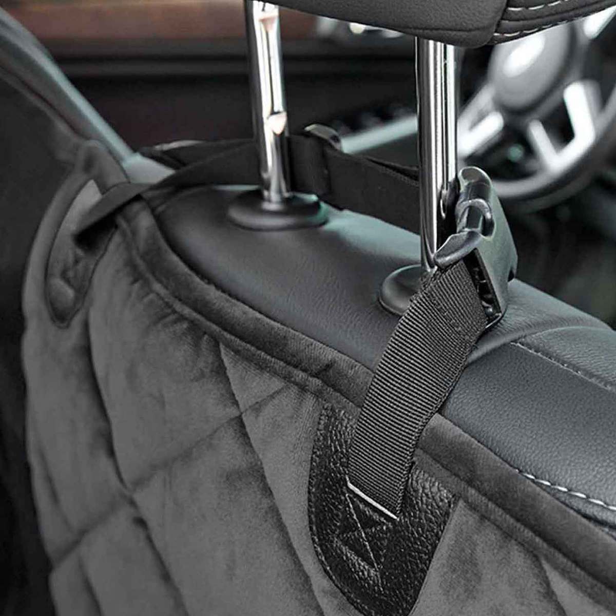 Orvis Grip-Tight Windowed Dog Hammock Gray Seat Protector - Sedan/SUV X-Large - Gray 66in x 62in Orvis Grip-Tight Windowed Dog Hammock Gray Seat Protector - Sedan/SUV X-Large - Gray 66in x 62in