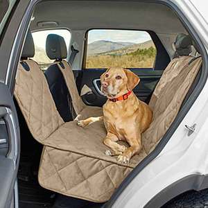 Orvis Grip-Tight Windowed Dog Hammock Khaki Seat Protector - Sedan/SUV Large