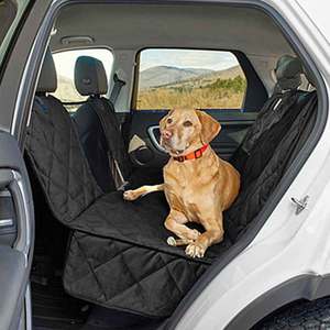 Orvis Grip-Tight Windowed Dog Hammock Slate Seat Protector - Sedan/SUV Large