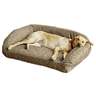 Orvis Memory Foam Bolster Brown Tweed Dog Bed - 50in x 37in - Brown Tweed 50in x 37in