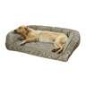 Orvis Memory Foam Bolster Charcoal Chev Dog Bed - 44in x 31in - Charcoal Chev 44in x 31in
