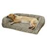 Orvis Memory Foam Bolster Charcoal Chev Dog Bed - 50in x 37in - Charcoal Chev 50in x 37in