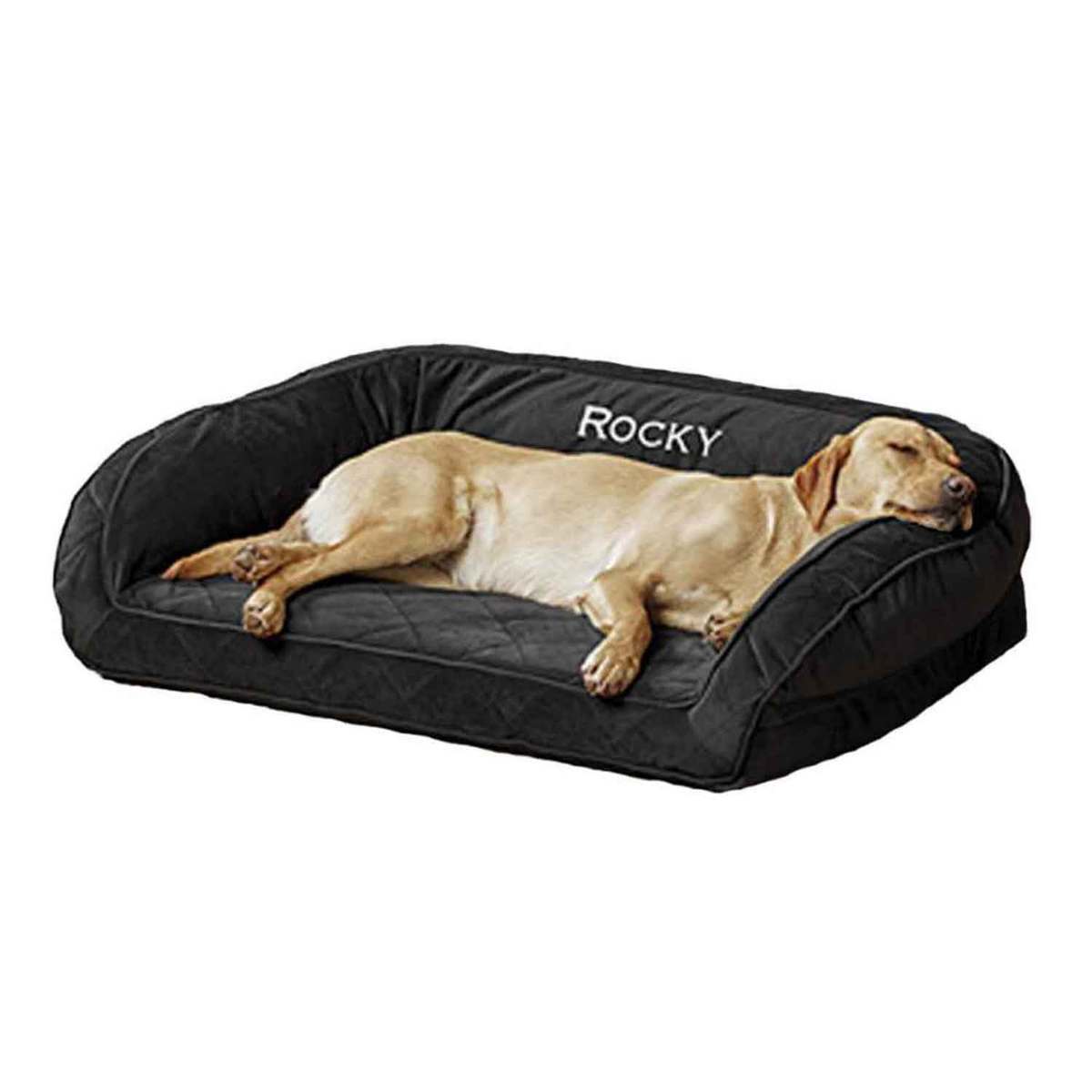 Orvis Memory Foam Bolster Slate Dog Bed - 44in x 31in - Slate 44in x 31in Orvis Memory Foam Bolster Slate Dog Bed - 44in x 31in - Slate 44in x 31in