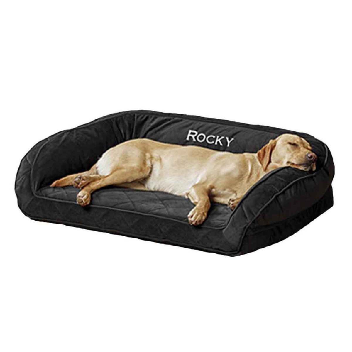 Orvis Memory Foam Bolster Slate Dog Bed - 50in x 37in - Slate 50in x 37in Orvis Memory Foam Bolster Slate Dog Bed - 50in x 37in - Slate 50in x 37in