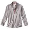 Orvis Men's Horseshoe Hills Quarter Zip Long Sleeve Fishing Shirt - Heather Grey - XL - Heather Grey XL