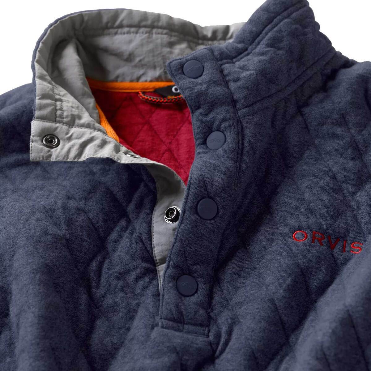 Orvis Men's Outdoor Quilted Snap Sweatshirt Orvis Men's Outdoor Quilted Snap Sweatshirt