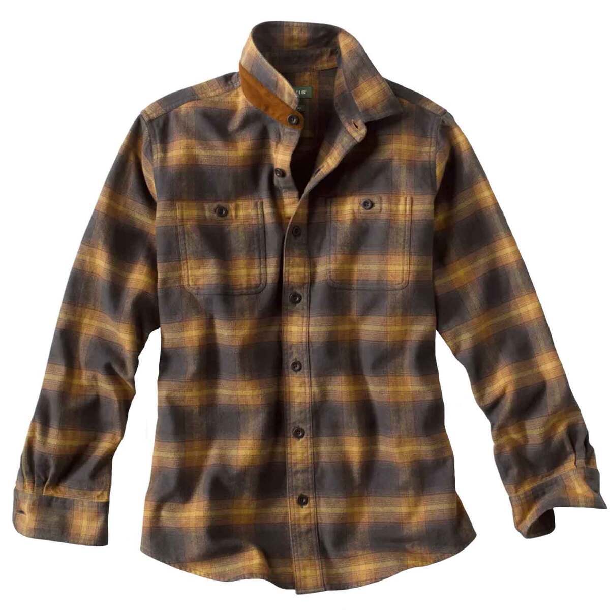 Orvis Men's Perfect Flannel Long Sleeve Casual Shirt Orvis Men's Perfect Flannel Long Sleeve Casual Shirt