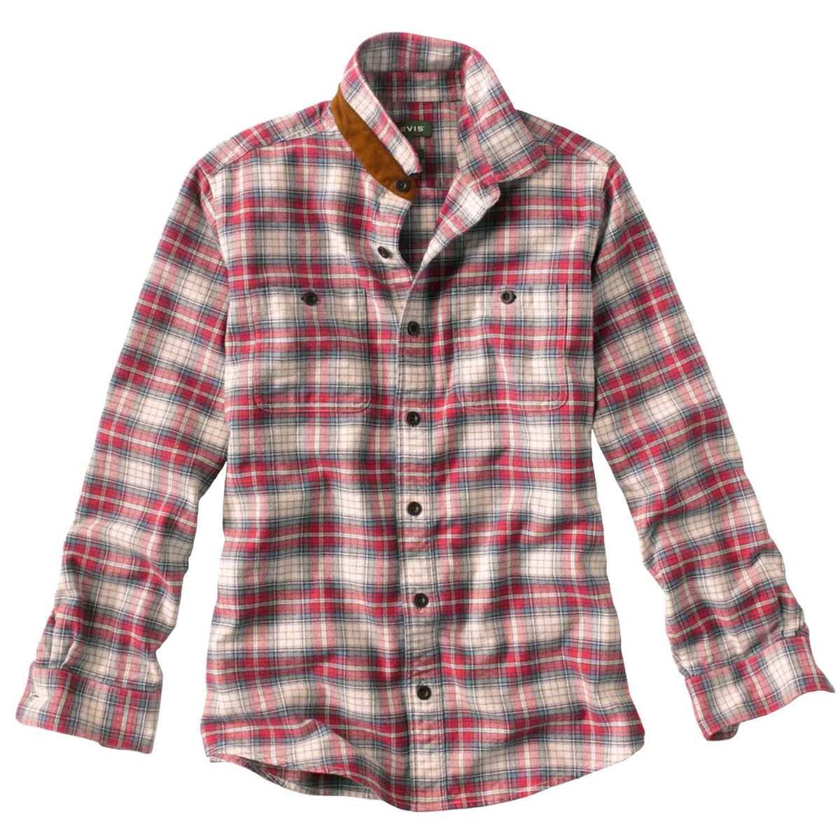Orvis Men's Perfect Flannel Long Sleeve Casual Shirt Orvis Men's Perfect Flannel Long Sleeve Casual Shirt