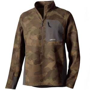 Orvis Men's PRO LT Pullover Softshell Jacket - Camo - L